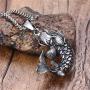 PAMTIER Unisex Vintage Lucky Sign Chinese Koi Carp Amulet Pendant Necklace