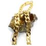 Gold Cuban Link Chain Necklace for Men Real 14MM 24K Plated Karat Diamond Cut Heavy w Solid Thick Clasp US MADE