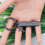 CYTING Religious Keychain Do Not Fear I Have Redeemed You Isaiah 43:1 Scripture Keychain Christian Jewelry Bible Verse Encouragement Gift