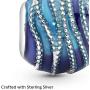 Pandora Jewelry Blue Swirls Sterling Silver Charm