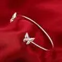Greendou Fashion Jewelry 925 Sterling Silver Plated Double Butterflies Open Cuff Bangle Bracelet for Women and Girls Greendou Fashion Jewelry 925 Sterling Silver Plated Double Butterflies Open Cuff Bangle Bracelet for Women and Girls