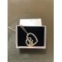 TUSHUO Delicate Cute Hollow Heart Lovely Pig Pendant Necklace Piggy Crystal Jewelry for Women Girls Birthday Valentines Day Gift
