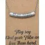 Quan Jewelry Love My Tribe Tube Bar Pendant Necklace, Gifts for Women Tribes Jewelry with Life Quotes on Inspirational Greeting Card, Adjustable 16'' to 18'' Quan Jewelry Love My Tribe Tube Bar Pendant Necklace, Gifts for Women Tribes Jewelry with Life Quotes on Inspirational Greeting Card, Adjustable 16'' to 18''