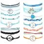 Florideco 16PCS Wave Strand Rope Bracelets Set Handmade Braided Friendship Bracelet Adjustable Handcrafted Vsco Bracelets Jewelry for Women Florideco 16PCS Wave Strand Rope Bracelets Set Handmade Braided Friendship Bracelet Adjustable Handcrafted Vsco Bracelets Jewelry for Women