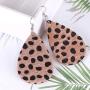 Starain 16 Pair Faux Leather Earring for Women Girls Lightweight Teardrop Leather Dangle Earring Leaf Drop Earring Set