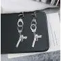 YINLIN Vintage Handcuff and Pistol Gun Earrings for Police Law Jewelry