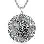 PDTJMTG Wolf Necklace Sterling Silver Viking Jewelry, 20”+2” PDTJMTG Wolf Necklace Sterling Silver Viking Jewelry, 20”+2”