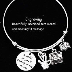 Kivosliviz Writers Bracelet Authors Gift for A Writer Author Editor Jewelry