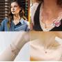 Tingle Red Opal Heart Necklace Pendant Sterling Silver Fine Jewelry For Women Fire Opal Pendant Necklace 925 Sterling Silver Heart Pendant Necklace For Girls