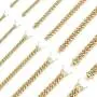 BEBERLINI Cuban Link Chain 14K Gold Plated Curb Necklace 30'' Bracelet 9.5'' Stainless Steel Fashion Jewelry for Men 6 mm - 18 mm BEBERLINI Cuban Link Chain 14K Gold Plated Curb Necklace 30'' Bracelet 9.5'' Stainless Steel Fashion Jewelry for Men 6 mm - 18 mm