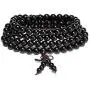 4pcs 108 Buddhist Natural Wooden Prayer Strand Bracelet Necklace Set Mala Meditation Spiritual for Women Men Unisex Rosary Jewelry