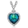 LADY COLOUR Jewelry Gifts, Heart of The Ocean Titanic Big Heart Pendant Women Necklace 22'', Made with Crystals, My Heart Will Go On Hypoallergenic Jewelry Gift Box Packing LADY COLOUR Jewelry Gifts, Heart of The Ocean Titanic Big Heart Pendant Women Necklace 22'', Made with Crystals, My Heart Will Go On Hypoallergenic Jewelry Gift Box Packing