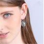 925 Sterling Silver Abalone Shell Earrings for Women Dangle Drop Earring (Rectangle/Teardrop/Oval/Round)…