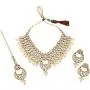 MUCH-MORE Indian Traditional Kundan Bridal Necklace Pearl & Colored Beads Bollywood Style Set MUCH-MORE Indian Traditional Kundan Bridal Necklace Pearl & Colored Beads Bollywood Style Set