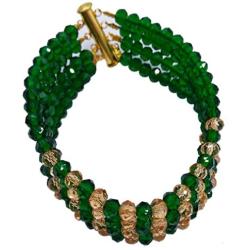 aczuv 5 Rows Nigerian Beads Jewelry Set African Beads Necklace Wedding Party Jewelry Sets