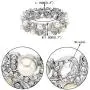 EVER FAITH Silver-Tone Austrian Crystal Cream Simulated Pearl Ribbon Knot Elastic Stretch Bracelet Clear EVER FAITH Silver-Tone Austrian Crystal Cream Simulated Pearl Ribbon Knot Elastic Stretch Bracelet Clear