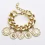 Denifery Gold Chain Bracelets Set for Women Adjustable Fashion Paperclip Link Italian Cuban Chunky Chain Bracelets Jewelry for Women Girls (Style 4)
