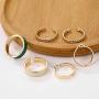 FUTIMELY 3PC Simple Open Stacking Rings for Women Men,Boho Vintage Knuckle Joint Rings Set Gold Midi Multiple Finger Rings Blue Statement Ring Sets