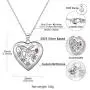 U7 Tree of Life Necklace, Customize Birthstone Jewelry for Women Men,Custom Name Family Branch Tree Pendant in Heart or Round Shape, Personalized 1-5 Names Necklace with Birth Stones,18'', Gift Packed