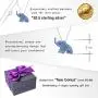 BLING BIJOUX Baby Blue Lucky Elephant Crystal Pendant Necklace for Women & Girls, Never Rust 925 Sterling Silver with Free Breathtaking Gift Box for a Special Moment of Love