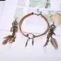 Finrezio Leather Choker Necklace Earring Set for Women Girls Handmade Bohemian Dream Catcher Long Faux Feather Drop Dangle Earrings Retro Necklace Jewelry Set Finrezio Leather Choker Necklace Earring Set for Women Girls Handmade Bohemian Dream Catcher Long Faux Feather Drop Dangle Earrings Retro Necklace Jewelry Set