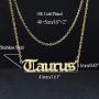 HUTINICE Scorpio Necklace for Women, 18K Gold Chain Horoscope Constilation Letter Sagittarius Necklace for Girls Birthday Gift