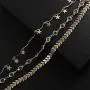 CHESKY 14K Gold/Silver Plated Layered Rhinestone Fishbone Anklet Adjustable Crystal Foot Chain Round Beaded Evil Eye Ankle Bracelet for Women Teen Girls CHESKY 14K Gold/Silver Plated Layered Rhinestone Fishbone Anklet Adjustable Crystal Foot Chain Round Beaded Evil Eye Ankle Bracelet for Women Teen Girls