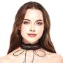Lux Accessories Tan Blush Crochet Lace Faux Suede Wrap Long String Statement Choker Necklace