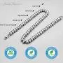 Jewelry Kingdom 1 Necklace or Bracelet for Women and Men, Beaded Chain Sterling Silver Stainless Steel, Handmade Jewelry, Thick of 6-8MM and Length of 7-40'' Optional