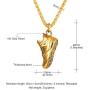 U7 Sport Shoe Necklace Stainless Steel Personalised Runnig Shoe Pendant, Gift for Runner