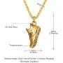 U7 Sport Shoe Necklace Stainless Steel Personalised Runnig Shoe Pendant, Gift for Runner