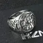 HZMAN Mens Vintage Stainless Steel Ring Lion Head Shield Biker Gold / Silver / Black HZMAN Mens Vintage Stainless Steel Ring Lion Head Shield Biker Gold / Silver / Black