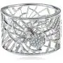 Alilang Womens Silvery Tone Clear Crystal Rhinestones Spider Web Bangle Bracelet Alilang Womens Silvery Tone Clear Crystal Rhinestones Spider Web Bangle Bracelet