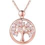 Tree of Life Necklace for Women - Tree of Life Earrings for Women - Silver / Gold / Rose Gold Jewelry Set for Women/ Teenagers - Symbol for Life, Positive Energy, Good Health - Mall of Style