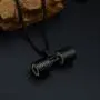Titanium Steel Three Colors Dumbbell Pendant Necklace Stainless Steel Male Fashion Fitness Barbell Jewelry Titanium Steel Three Colors Dumbbell Pendant Necklace Stainless Steel Male Fashion Fitness Barbell Jewelry