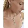 Mariell Sparkling Clear Rhinestone Necklace and Earrings Set for Proms, Bridesmaids Gifts and Weddings
