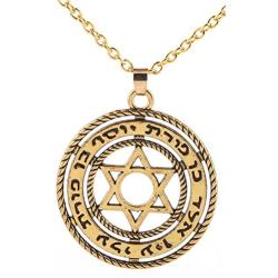 Jewish Symbol Spirit Protection Star of David Pendant Necklace Jewelry for Men Women