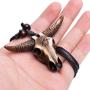 Scddboy Vintage Gothic Bull Skull Head Necklace - Retro Tribe Pendant Chain