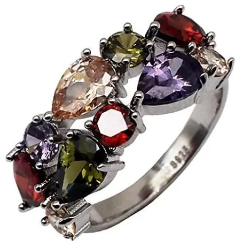 MING HUANG Austrian Crystal Necklace Pendant Earrings Bracelet Ring Jewelry Set Ideal Gift for Women