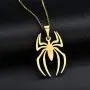 Houpotao Spiderman Pendant Necklace Set Stainless Steel Lightweight Hypoallergenic Spider Jewelry for Kids