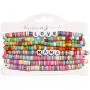 Heishi Bracelets for Women Colorful Vinyl Disc Bead Stretch Bracelets Stackable Beach Surf Letter Strand Bracelets for Girls Birthday Party Gifts Heishi Bracelets for Women Colorful Vinyl Disc Bead Stretch Bracelets Stackable Beach Surf Letter Strand Bracelets for Girls Birthday Party Gifts