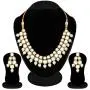 Aheli Wedding Party Indian Faux Kundan with Maroon Beads Necklace Earrings Set Ethnic Fashion Jewelry for Women Aheli Wedding Party Indian Faux Kundan with Maroon Beads Necklace Earrings Set Ethnic Fashion Jewelry for Women