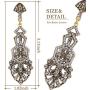 Coucoland 1920s Flapper Earrings Roaring 20s Great Gatsby Rhinestone Earrings