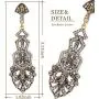 Coucoland 1920s Flapper Earrings Roaring 20s Great Gatsby Rhinestone Earrings Coucoland 1920s Flapper Earrings Roaring 20s Great Gatsby Rhinestone Earrings