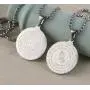 HZMAN Bible Verse Prayer Necklace Christian Jewelry Gold Stainless Steel Praying Hands Coin Medal Pendant HZMAN Bible Verse Prayer Necklace Christian Jewelry Gold Stainless Steel Praying Hands Coin Medal Pendant
