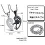 Stainless Steel His and Her Heart Lock Key Matching Puzzle Couples Pendant Necklace for Lovers Valentines Day Engagement Gift