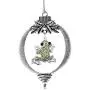 Inspired Silver - Green Frog Charm Ornament - Silver Customized Charm Holiday Ornaments with Cubic Zirconia Jewelry Inspired Silver - Green Frog Charm Ornament - Silver Customized Charm Holiday Ornaments with Cubic Zirconia Jewelry