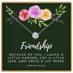 KEDRIAN Friendship Necklace, 925 Sterling Silver, Best Friend Necklaces, Friendship Gifts for Women, Bestfriend Birthday Gift, Friend Gifts, Gifts for Friends, Friend Gifts for Women