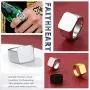 FaithHeart Personalized Signet Ring for Men, Stainless Steel/Gold Plated Solid Polished Jewelry, Initial Engraving Monogram Pinky Rings Custom with 3 Letters, Size 7-12 (Send Gift Box) FaithHeart Personalized Signet Ring for Men, Stainless Steel/Gold Plated Solid Polished Jewelry, Initial Engraving Monogram Pinky Rings Custom with 3 Letters, Size 7-12 (Send Gift Box)