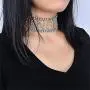 Ingemark SEXY BABE PRINCESS Block Letter Wide Crystal Collar Choker for Women Girls Shiny Rhinestone Multi Layer Necklace